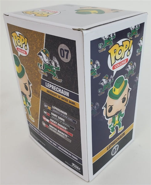 Rudy Ruettiger Signed Notre Dame Fighting Irish 'Leprechaun' Funko Pop Vinyl FIgurine (JSA Witness COA)