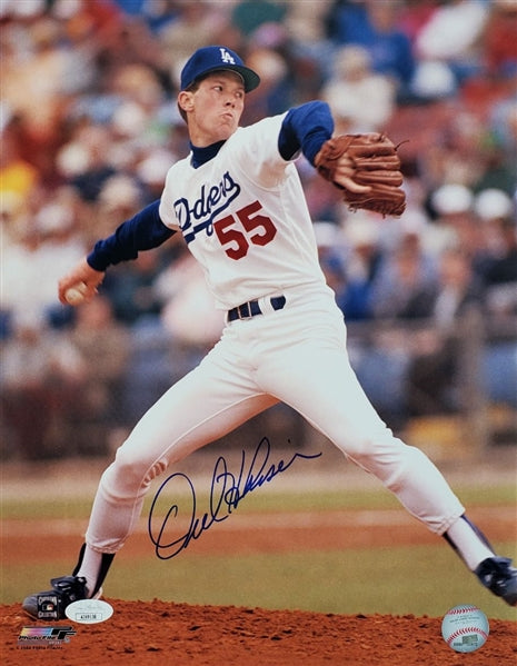 Orel Hershiser Signed Dodgers 11x14 Photo (JSA COA)