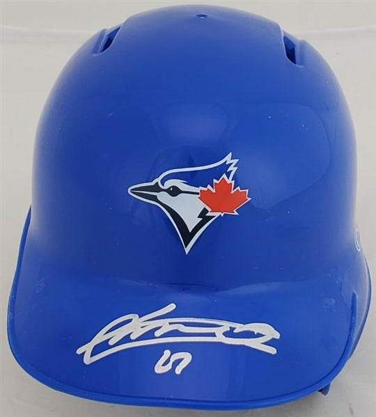 Vladimir Guerrero Jr. Signed (JSA) Toronto Blue Jays Mini Batting Helmet (JSA COA & USA SM Hologram)