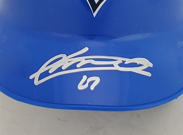 Vladimir Guerrero Jr. Signed (JSA) Toronto Blue Jays Mini Batting Helmet (JSA COA & USA SM Hologram)