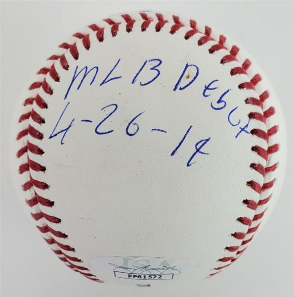 Vladimir Guerrero Jr. "MLB Debut 4/26/19" Signed OML Baseball (USA SM COA)