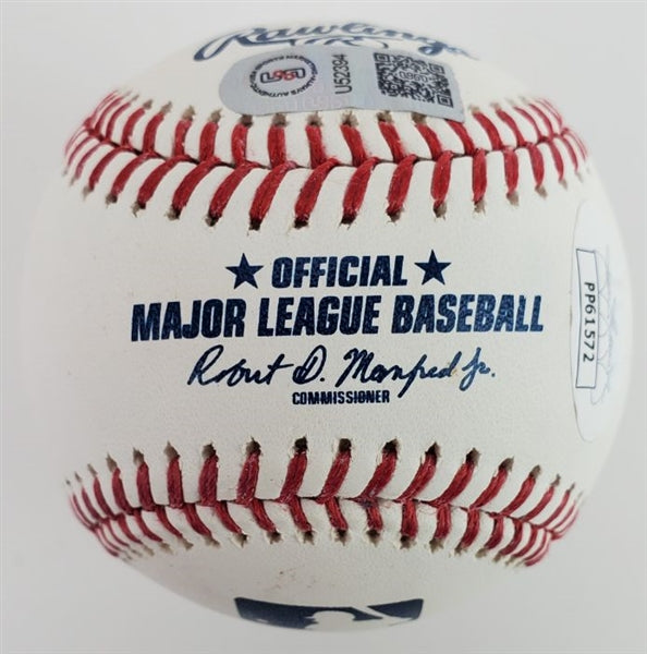 Vladimir Guerrero Jr. "MLB Debut 4/26/19" Signed OML Baseball (USA SM COA)