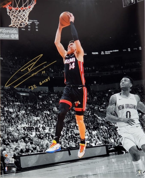 Tyler Herro "22 6th MOY" Signed Miami Heat 16x20 Photo (Beckett Witness Certified & USA SM COAs)