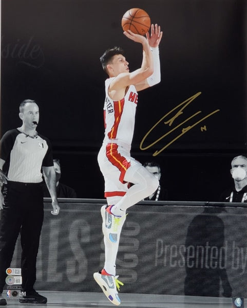 Tyler Herro Signed Miami Heat 16x20 Photo (Beckett Witness Certified & USA SM COA)