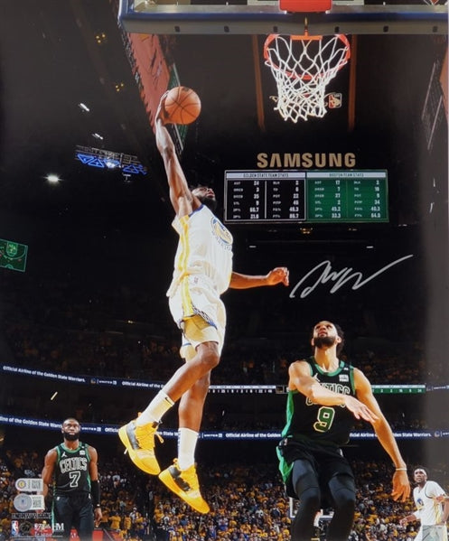 Andrew Wiggins Signed Golden State Warriors 16x20 Photo (Beckett Witness Certified & USA SM COA)