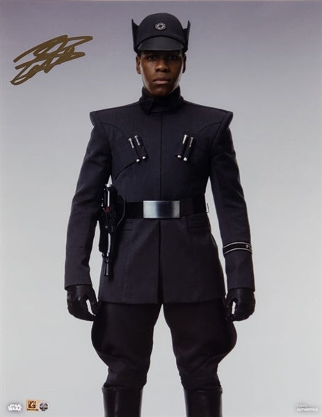 John Boyega Signed Star Wars 11x14 Photo (Topps Authentics Star Wars Hologram)