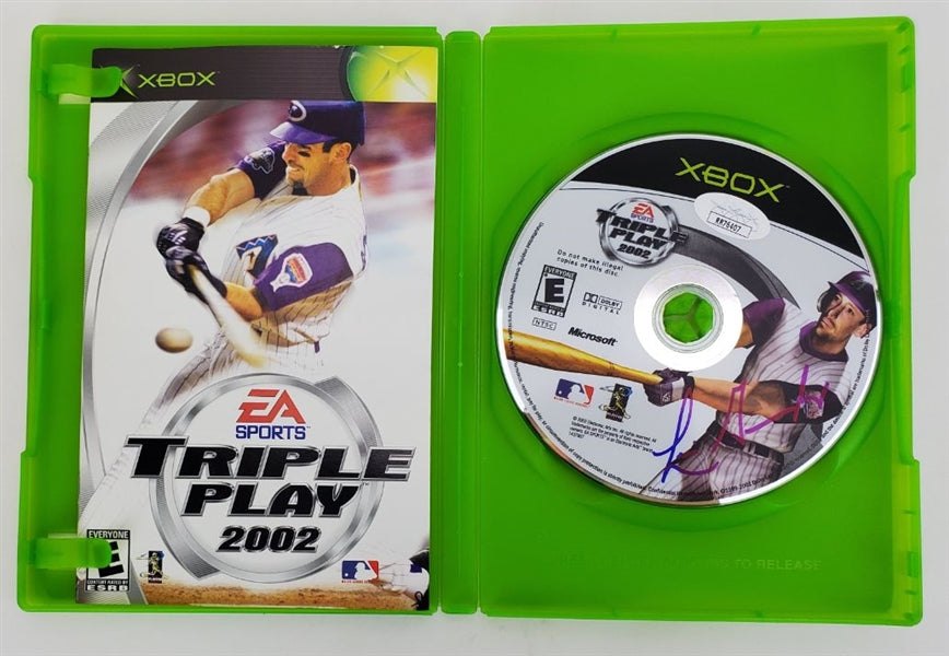 Luis Gonzalez Signed (JSA) Xbox Triple Play 2002 Disc w/ Original Case (JSA COA)