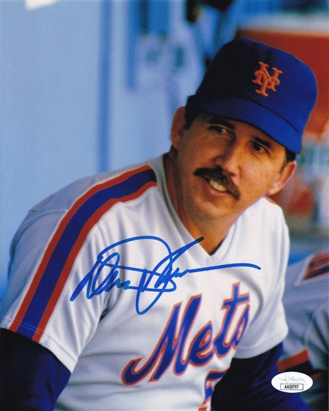 Davey Johnson Signed New York Mets 8x10 Photo (JSA COA)