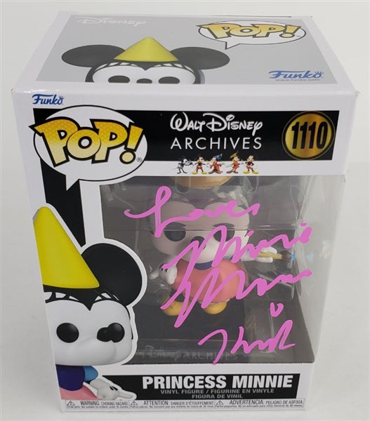 Kaitlyn Robrock Signed Princess Minnie Funko Pop Vinyl Figurine (JSA COA)