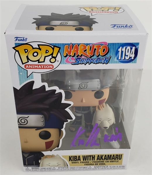 Kyle Hebert Signed Kiba with Akamaru Funko Pop Vinyl Figurine (JSA COA)