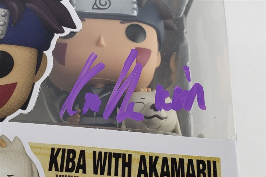 Kyle Hebert Signed Kiba with Akamaru Funko Pop Vinyl Figurine (JSA COA)