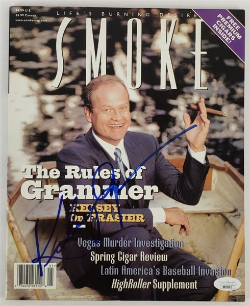 Kelsey Grammer Signed Smoke Magazine (JSA COA)