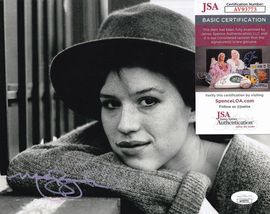 Molly Ringwald Signed 8×10 Photo (JSA COA)