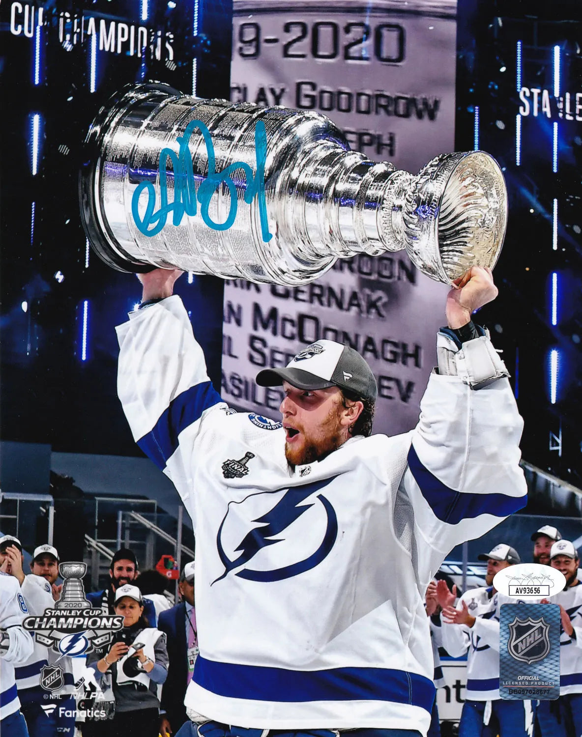 Andrei Vasilevskiy Signed (JSA COA) Tampa Bay Lightning Stanley Cup Finals 8×10 Photo