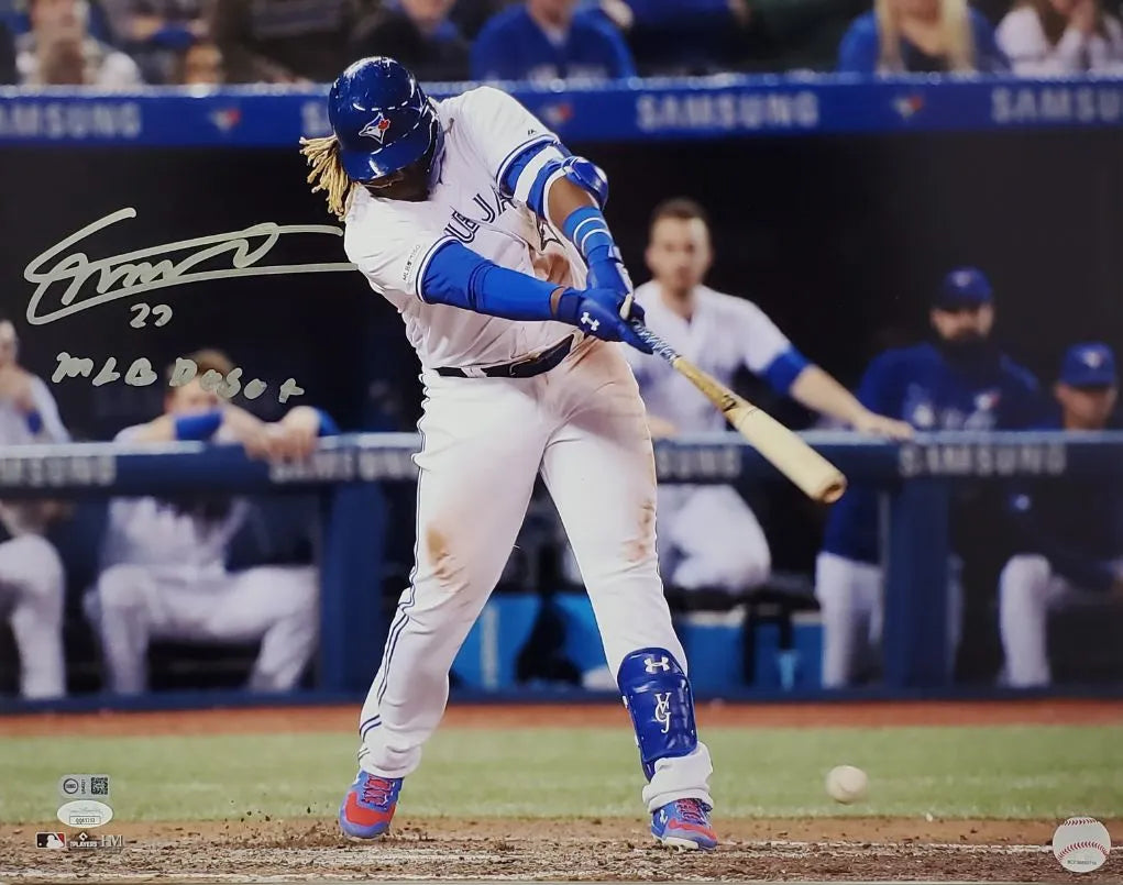 Vladimir Guerrero Jr. “MLB Debut” Signed (JSA) Toronto Blue Jays 16×20 Photo (JSA & USA SM COAs)