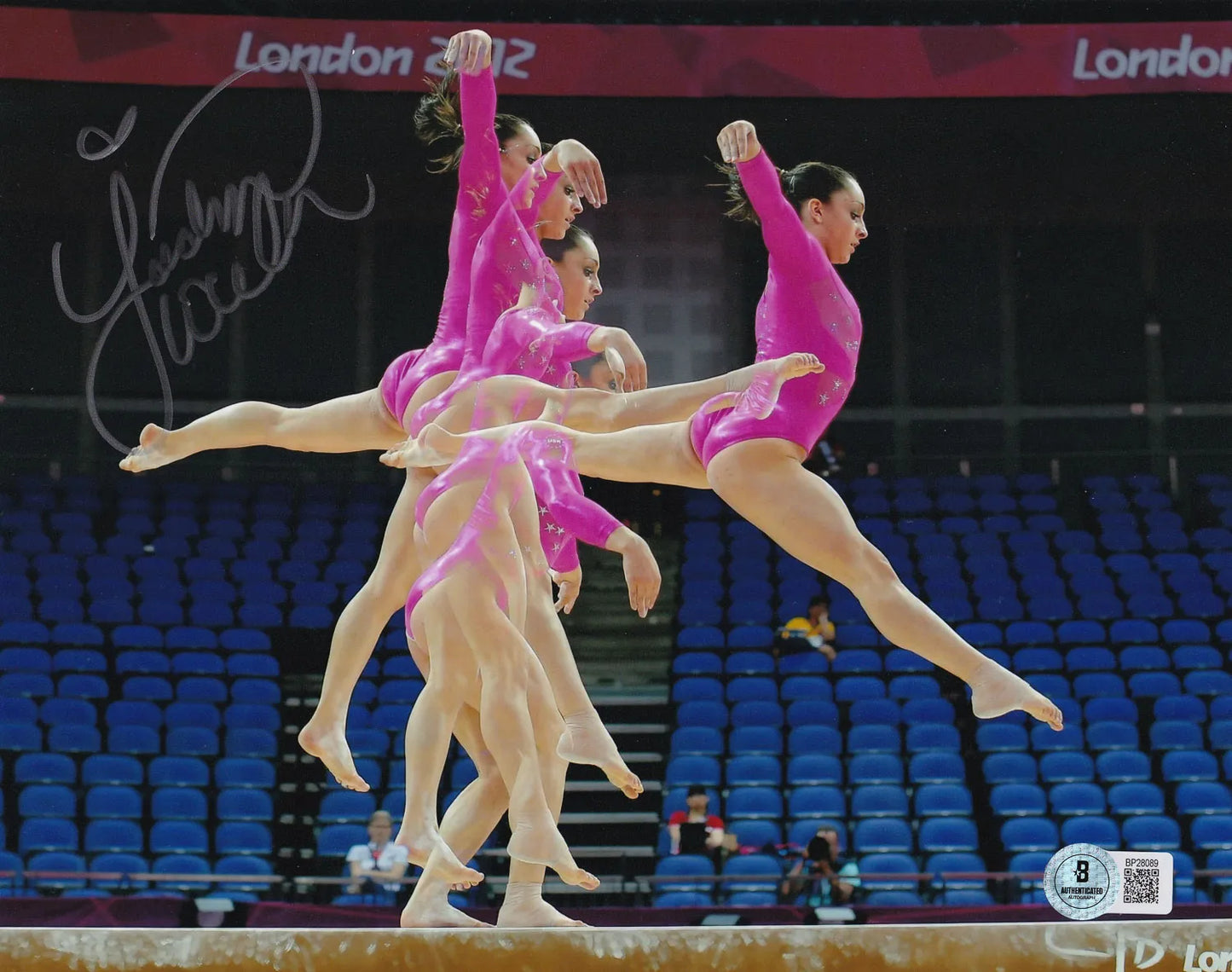 Jordyn Wieber Signed 2012 US Olympic Gymnastics 8×10 Photo (Beckett Certified)