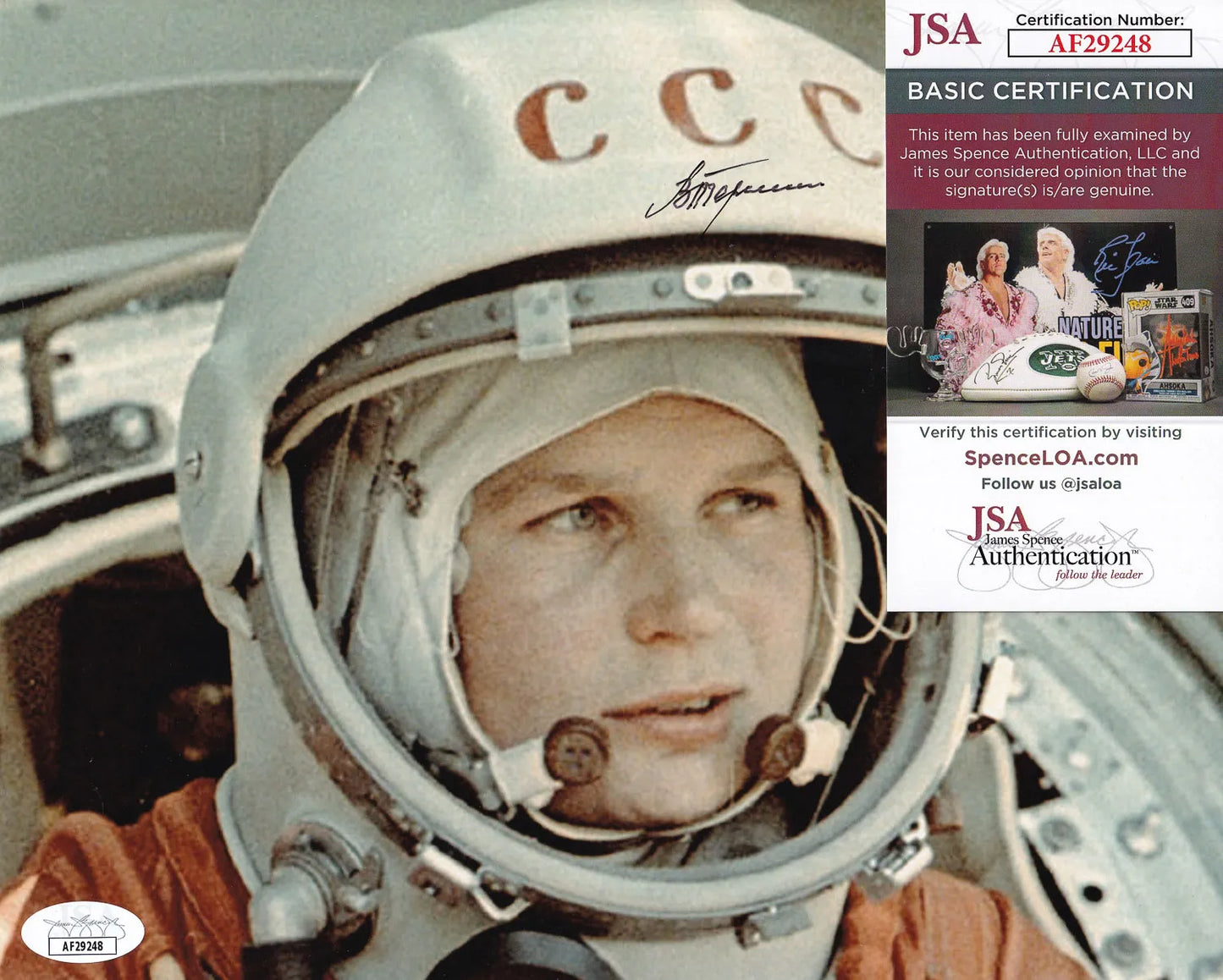 Valentina Tereshkova Signed 8×10 Photo (JSA COA)