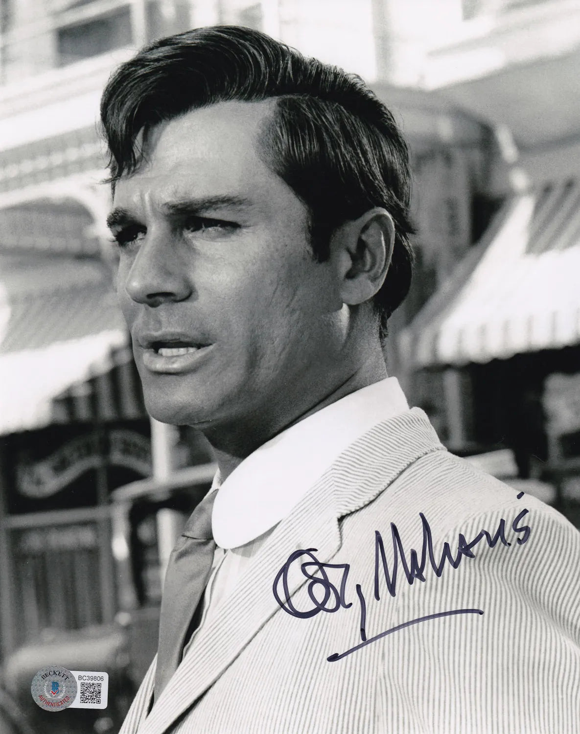 George Maharis Signed 8×10 Photo (Beckett Witness COA)