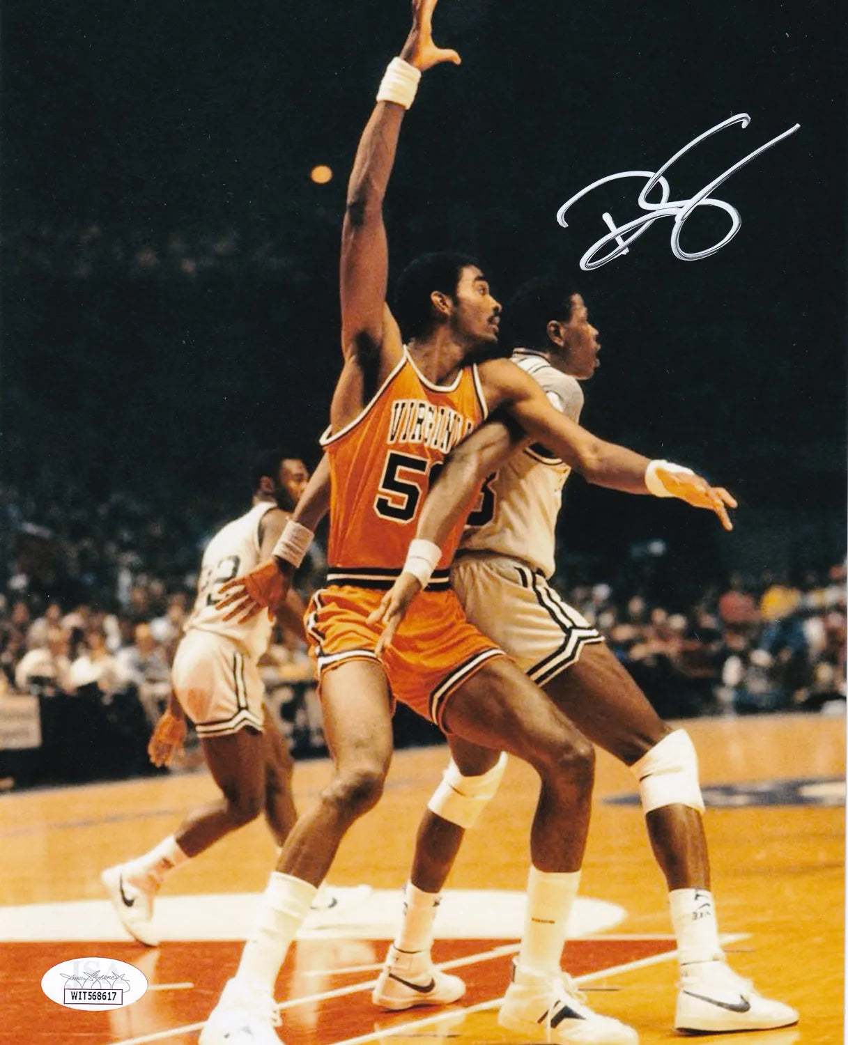 Ralph Sampson Signed Virginia Cavaliers 8×10 Photo (JSA Witness COA)