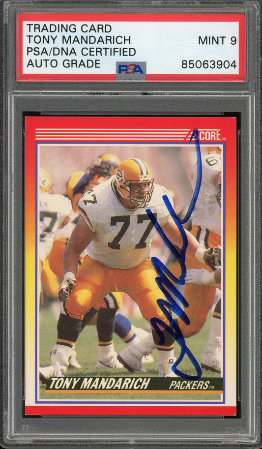 Tony Mandarich Signed 1989 Pro Set #289 RC – Auto Grade PSA 9 - Rookie Card