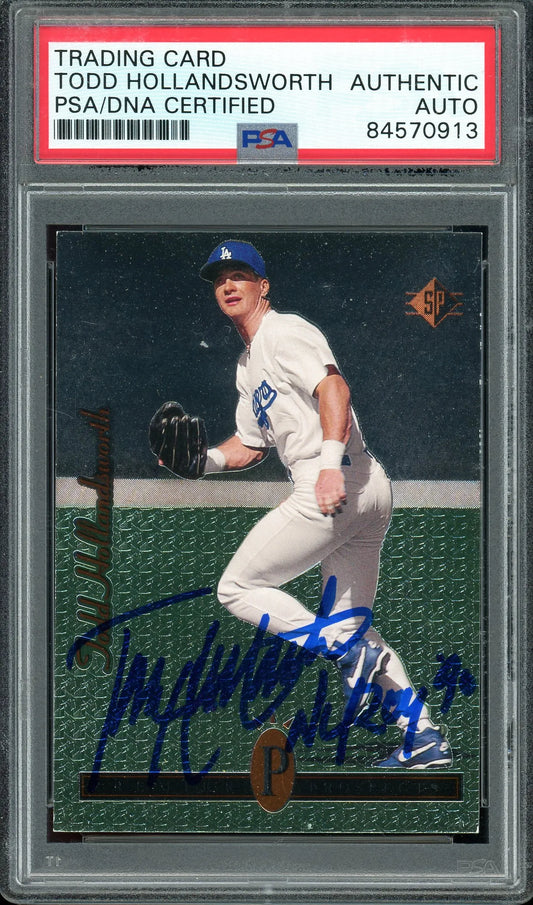 Todd Hollandsworth Signed 1994 SP #6 RC (PSA/DNA Encapsulated) - Rookie Card