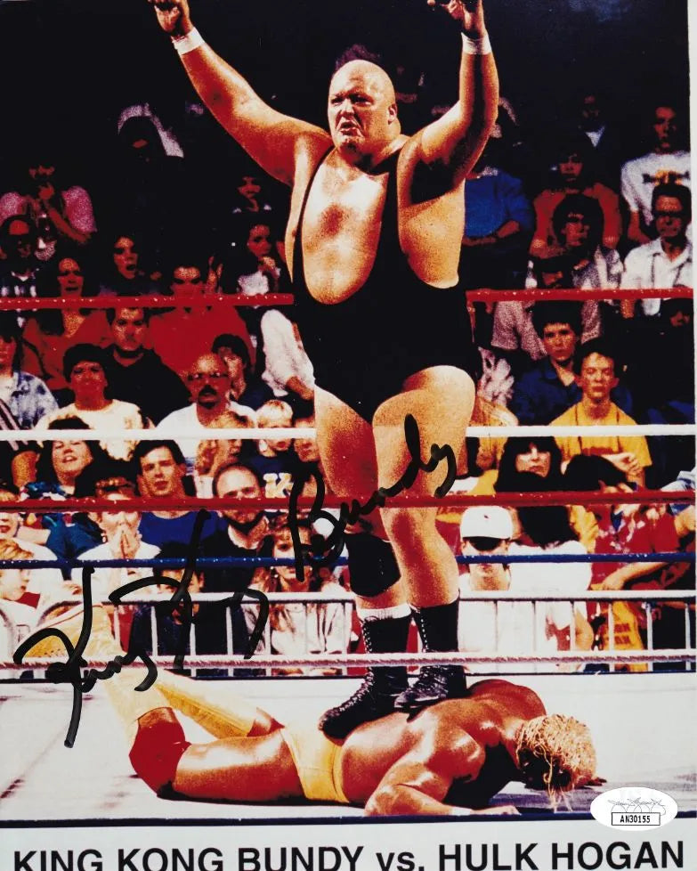 King Kong Bundy Signed Wrestling 8×10 Photo (JSA COA)