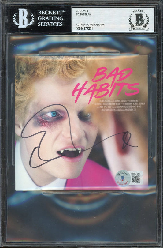 Ed Sheeran Signed CD Cover (Beckett Encapsulated)