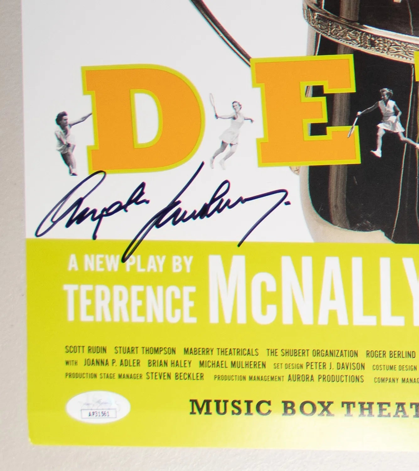 Angela Lansbury & Marian Seldes Signed (JSA COA) ‘Deuce’ 14×22 Broadway Poster