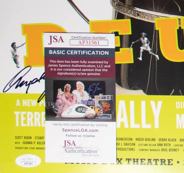 Angela Lansbury & Marian Seldes Signed (JSA COA) ‘Deuce’ 14×22 Broadway Poster