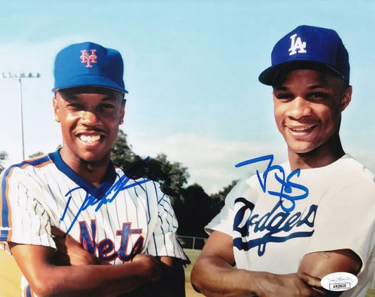 Doc Gooden & Darryl Strawberry Signed 8×10 Photo (JSA COA)