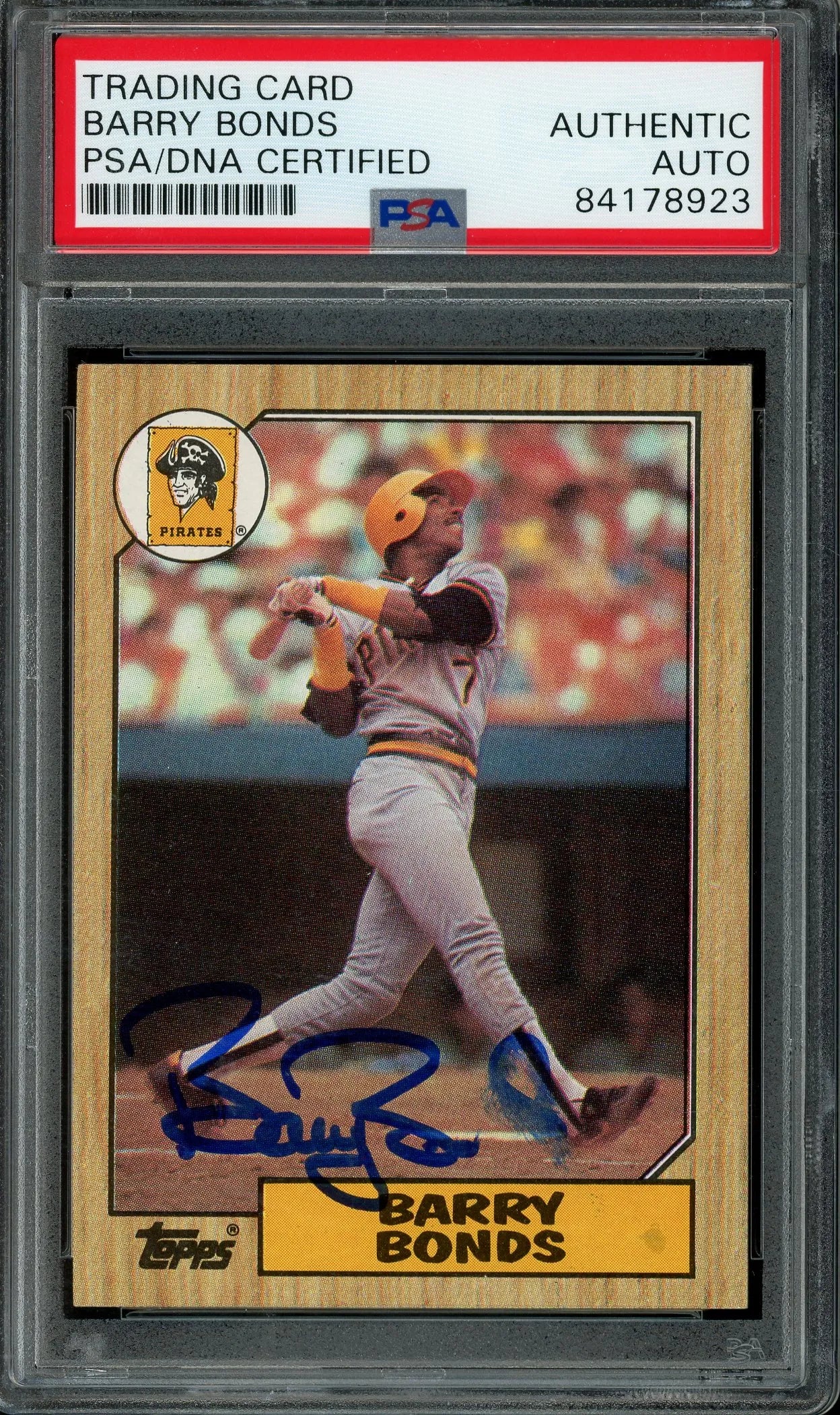 Barry Bonds Signed 1987 Topps Rookie Card #320 (PSA/DNA)