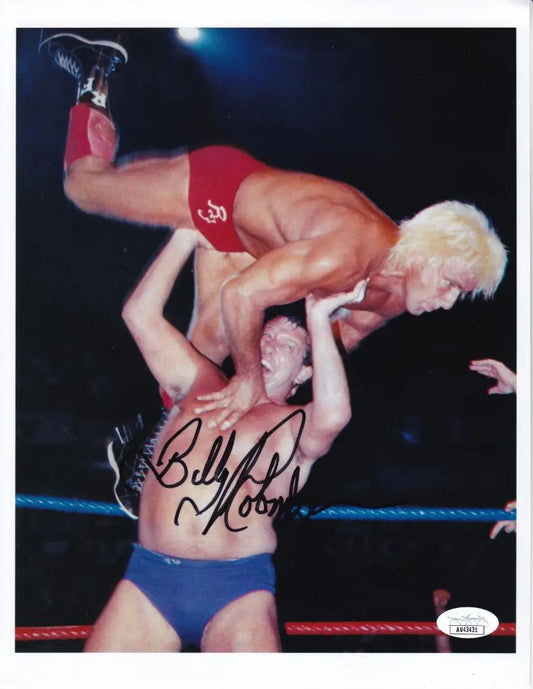 Billy Robinson Signed (JSA COA) Wrestling 8×10 Photo vs Ric Flair