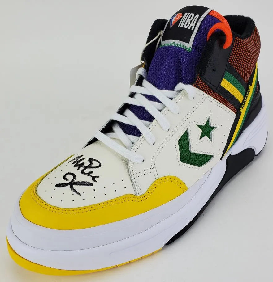 Magic Johnson Signed (Beckett) Converse NBA All-Star 75th Anniversary Edition High-Top Sneaker (Beckett Witness Certified)