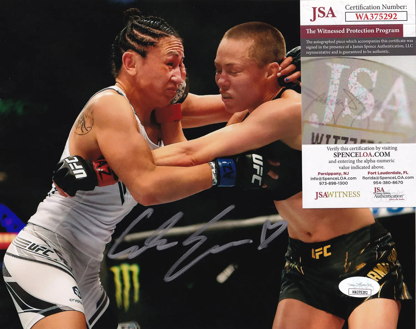 Carla Esparza Signed UFC 8×10 Photo (JSA Witness COA)