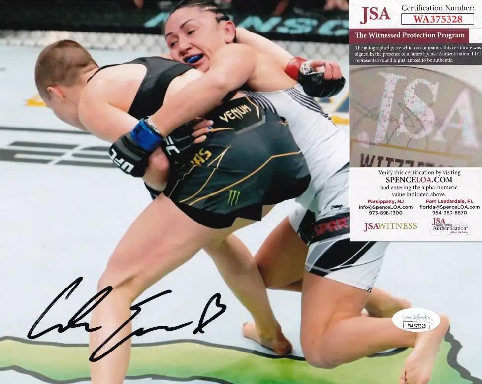 Carla Esparza Signed UFC 8×10 Photo (JSA Witness COA)