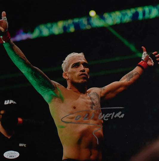 Charles Oliveira Signed UFC 11×11 Photo (JSA COA)