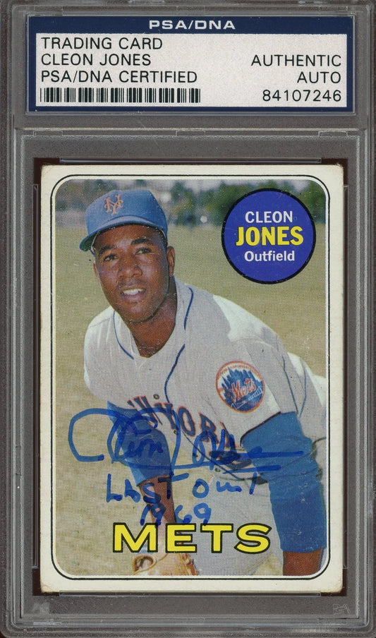 Cleon Jones “Last Out 1969” Signed 1969 Topps Card #512 - PSA/DNA