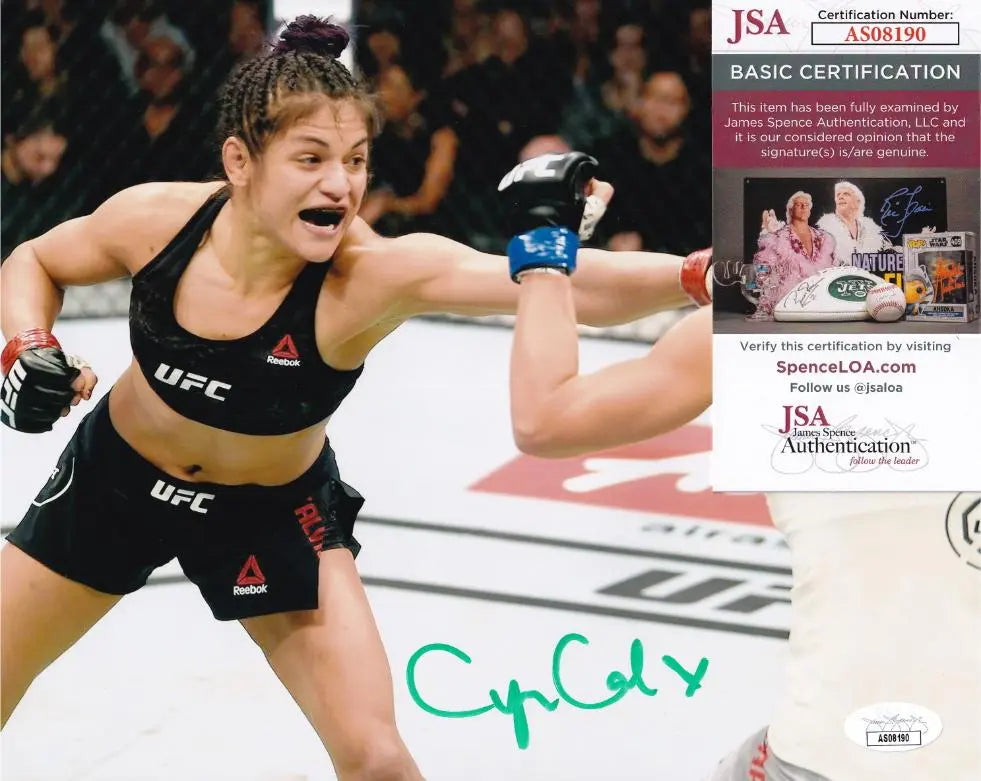 Cynthia Calvillo Signed UFC 8×10 Photo (JSA COA)