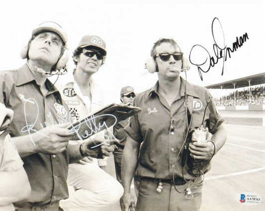 Richard Petty & Dale Inman Signed NASCAR 8x10 Photo (Beckett)