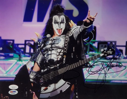 Gene Simmons Signed KISS 11×14 Photo (JSA COA)