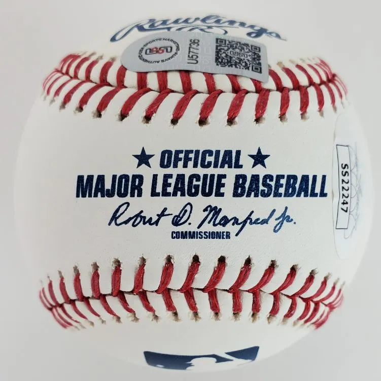 Vladimir Guerrero Sr. & Vladimir Guerrero Jr. Signed OML Baseball (JSA & USA SM COAs)