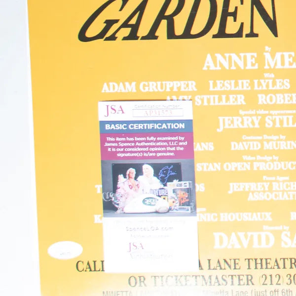 Eli Wallach & Anna Jackson Signed (JSA COA) ‘Down the Garden Paths’ 14×22 Broadway Poster