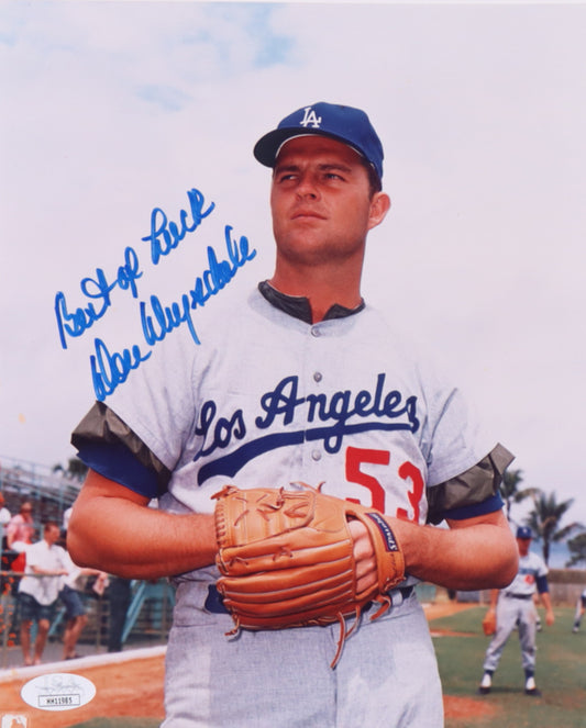 Don Drysdale Signed (JSA) Dodgers 8x10 Photo Inscribed "Best of Luck"