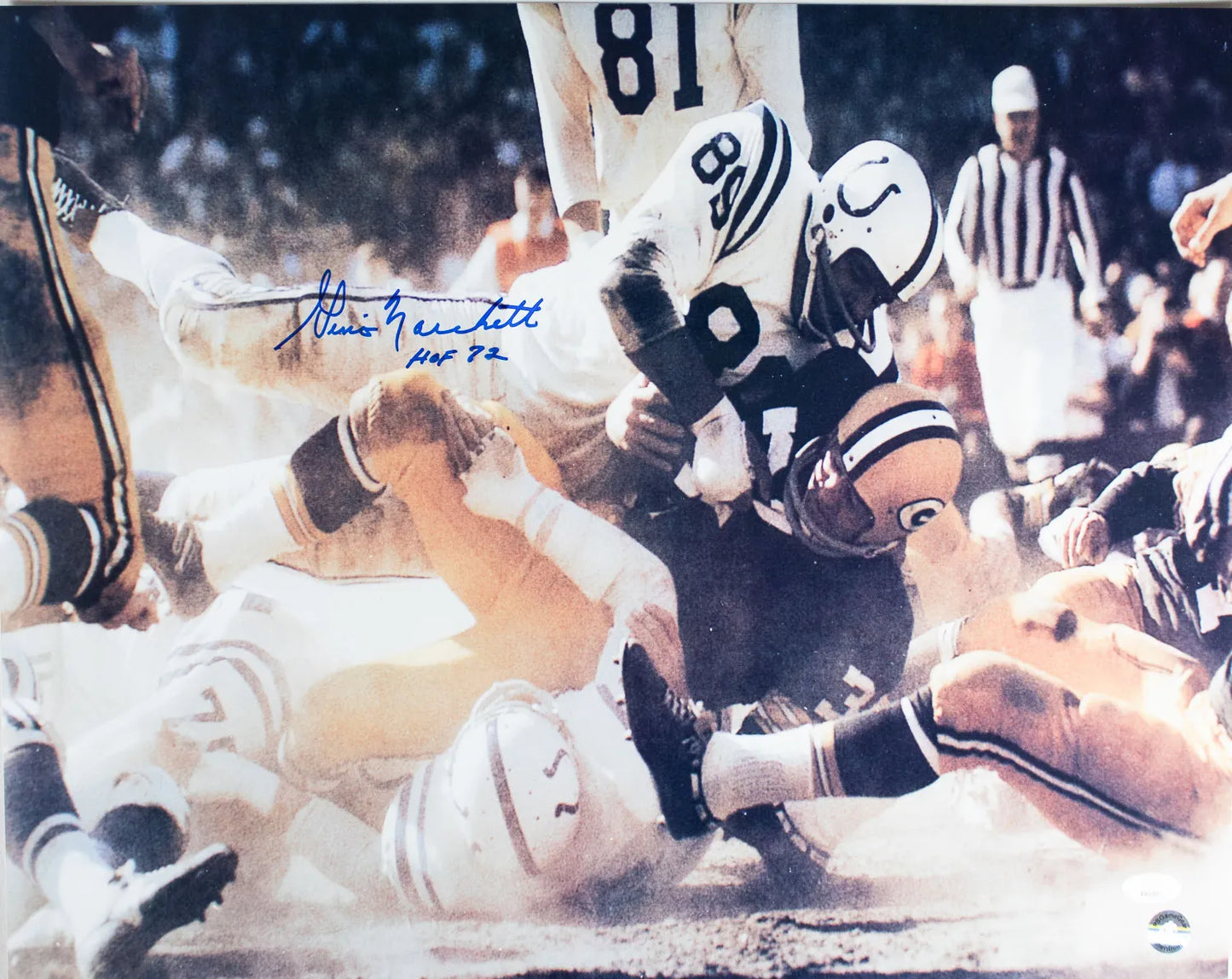 Gino Marchetti “HOF 72” Signed Baltimore Colts 16×20 Photo (JSA COA)