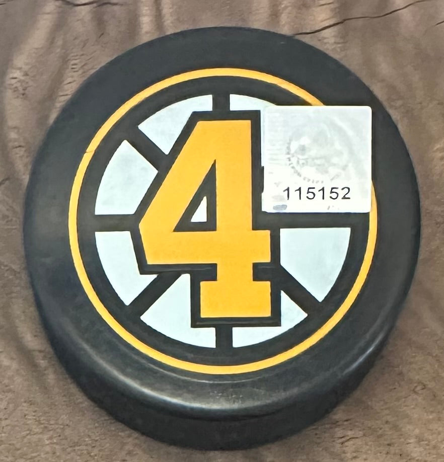Bobby Orr Signed Bruins "The Flying Goal" Commemorative Puck (Orr) Official Bobby Orr Hologram & COA
