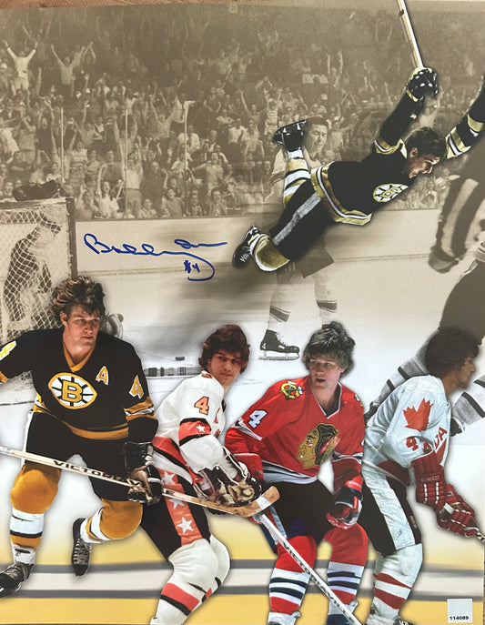 Bobby Orr Signed 16x20 Photo Collage - Official Bobby Orr Hologram & COA