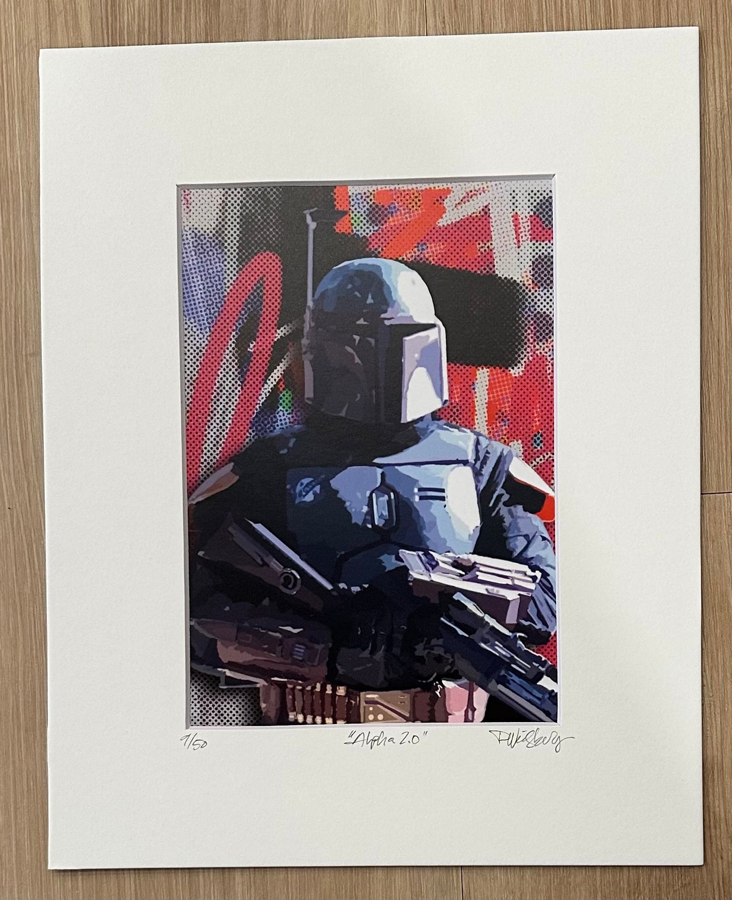 "Joking Around" The Joker 2025 and Alpha 2.0" 2024 LE 8x10 Original Custom Matted Art Print Signed by David Weisberg (Weisberg) Limited Edition # / 50
