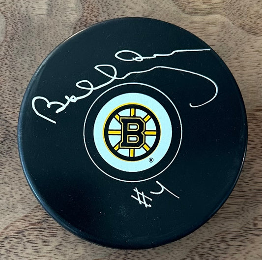 Bobby Orr Signed (Orr) Bruins Logo Hockey Puck (Official Orr Hologram and COA)