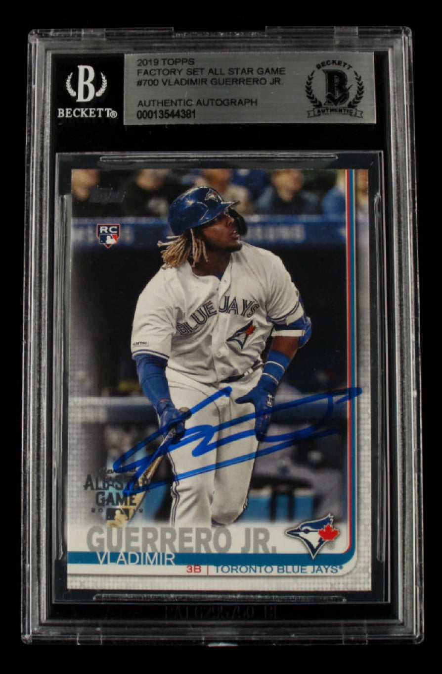 Vladimir Guerrero Jr. Signed 2019 Topps Factory Set All Star Game #700 (BGS) - Rookie Card