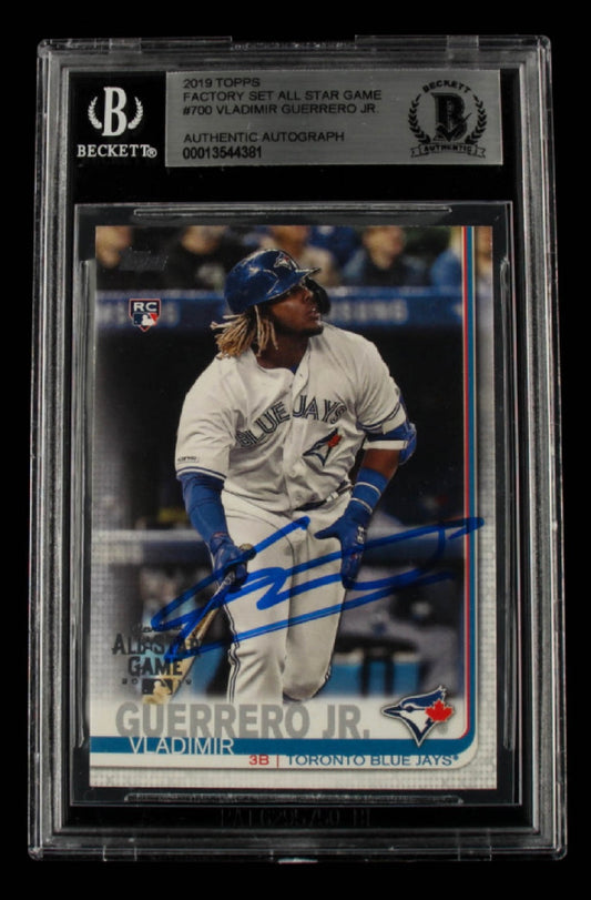 Vladimir Guerrero Jr. Signed 2019 Topps Factory Set All Star Game #700 (BGS) - Rookie Card